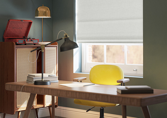 Melrose (Blackout), Soft White - Twist&Fit Roman Blind - Image 5